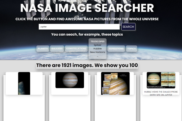 image nasa searcher